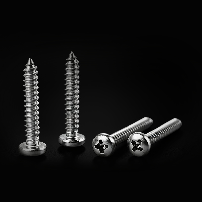 DIN 7981 Stainless Steel Cross Recessed Pan Head Tapping Screws DIN 7981 Stainless Steel Cross Recessed Pan Head Tapping Screws