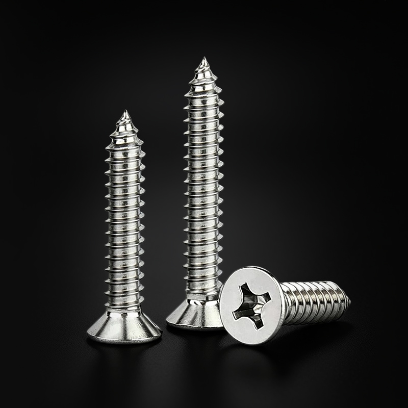 DIN 7982 Stainless Steel Cross Recessed Countersunk Head Tapping Screws