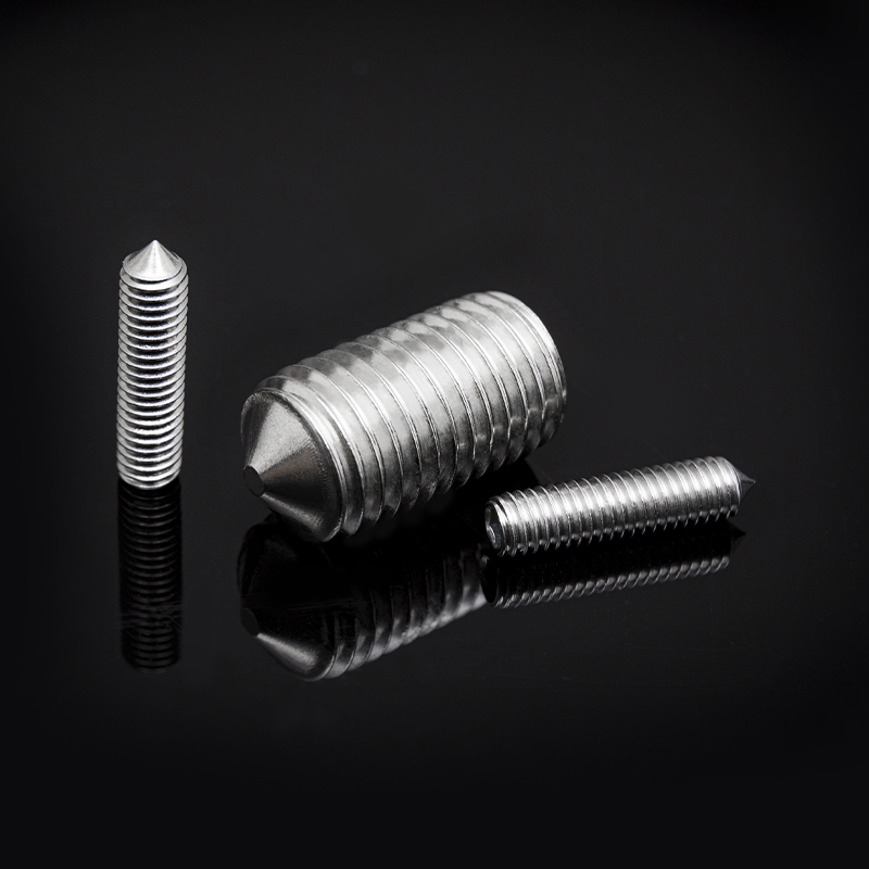 DIN914 Stainless Steel Hexagon Socket Set Screws With Cone Point